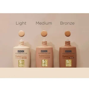 ضد آفتاب ایزدین فیوژن واتر رنگی مدیوم ISDIN SPF50