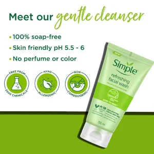 ژل شستشو سیمپل مدل SIMPLE Refreshing